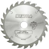 Disco Serra Circular 200mm 24 Dentes Madeira Indfema 8020-01 Disco Serra Circular 200mm 24 Dentes Madeira Indfema 8020-01