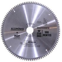 Disco Serra Circular 250mm 100 Dentes Para Alumínio Mdf