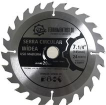 Disco Serra Circular 7.1/4 Pol. 185mm 24 Dentes Madeira Profissional Ldi Ferramentas