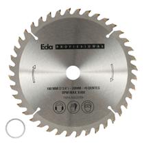 Disco Serra Circular C/ Vídea P/ Madeira 180 Mm 40 Dentes