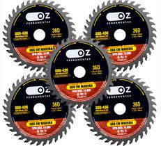 Disco Serra Circular Lamina 4.3/8 Pol 36 Dentes 05 Unidades