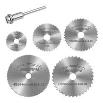 Disco Serra Circular Madeira Retifica E Furadeira C/6 Peças Disco Serra Circular Madeira Retifica E Furadeira C/6 Peças