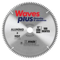 Disco Serra Circular Multicortes Mdf Alumínio 12 polegadas 300mm 100 dentes Waves Plus