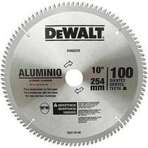 Disco Serra Circular P/ Aluminio 10 254mm 100 Dentes Dewalt Disco Serra Circular P/ Aluminio 10 254mm 100 Dentes Dewalt