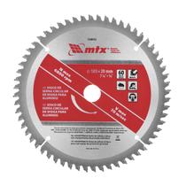 Disco serra circular para aluminio, 185mm, 60 dentes, c/ anel redutor 16mm, 1pc // mtx