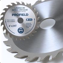 Disco Serra Circular Profissional 110mm Para Corte de Madeira 24 Dentes Sete Oitavo para Marcenaria, Carpintaria