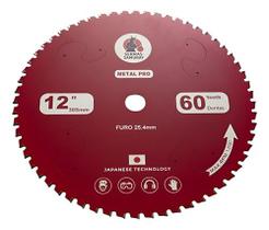 Disco Serra Corte Em Aço A Seco 305 Mmx60 Samuray 1650 Rpm Vermelho