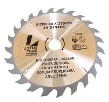 Disco Serra Videa 235mm 9 1/4" Para Madeira Mdf 24 Dentes