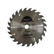 Disco Serra Wídea Para Madeira 24 Dentes 180Mm X 20Mm Matz