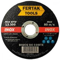 Disco Sped/Inox Fertak 4.1/2X7/8X1,0 - Kit C/10 Unidades