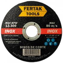Disco Sped/Inox Fertak 4.1/2X7/8X1,0 . / Kit C/ 10 Unidades