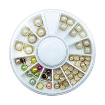 Disco Strass Pedrarias para Decoração de Unhas Olho de Gato