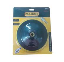 Disco suporte lixa 7" com parafuso adaptador paraboni Disco suporte lixa 7" com parafuso adaptador paraboni