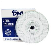 Disco tacografo 125 km/h 24 hs dml disco tacógrafo