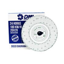 Disco tacógrafo diário 180km/h ( 100 unidades ) - DML