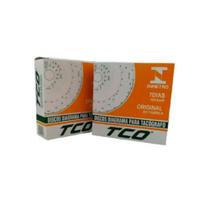 Disco Tacógrafo Semanal 125Km/h 7 Dias TCO Kit 10 un