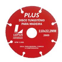 Disco Tungstenio P/Madeira 110X22,2 - Lotus