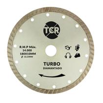 Disco Turbo Diamantado 180x10MM Prata Ecco 13300 Rpm 80m/s