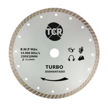 Disco Turbo Diamantado 230x10MM Prata Ecco 13300 Rpm 80m/s