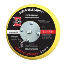 Disco Velcrado 6" S/ Furos 2.5cm X 14.7 Cm X 14.7cm - Sigma Tools