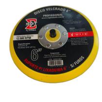 Disco velcrado 6" sem furos para lixadeira hookit sgt