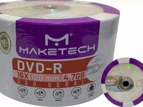 Disco Virgem DVD R Maketech De 16x Por 50 Unidades