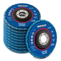 Discos de aba NEIKO 11145A 120 Grit de 4,5 polegadas, pacote com 10 unidades para moedor Discos de aba NEIKO 11145A 120 Grit de 4,5 polegadas, pacote com 10 unidades para moedor