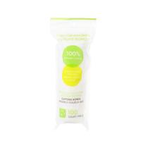 Discos de algodão natural para cuidados faciais 100 unidades