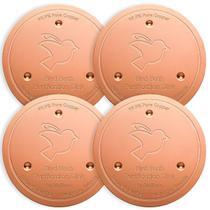 Discos de Cobre para Banho de Pássaros Mellbree 0,6 mm de Espessura, Kit com 4 Discos de Cobre para Banho de Pássaros Mellbree 0,6 mm de Espessura, Kit com 4