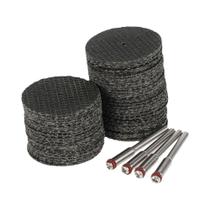 Discos de Corte Abrasivos de Fibra de Vidro (50 Peças + 4 Mandris) - 32mm