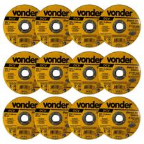 Discos De Corte Vonder 115 X 1 X 22,33MM Modelo DCV Com 2 Telas Grão 60 Excelente Qualidade Original