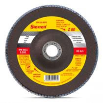 Discos de Flap Grão 80 180x22,23mm Starrett Discos de Flap Grão 80 180x22,23mm Starrett