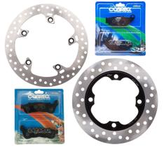 Discos de Freio Cb 250f Twister Combi Brake 2018 A 2022 + Pastilhas Cobreq