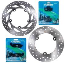 Discos de Freio Fazer 250 Abs 2018 A 2023 + Pastilhas Cobreq Discos de Freio Fazer 250 Abs 2018 A 2023 + Pastilhas Cobreq