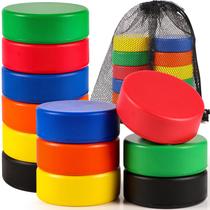 Discos de hóquei Sport Foam Zealor 12 unidades de discos de treinamento de 7,5 cm Discos de hóquei Sport Foam Zealor 12 unidades de discos de treinamento de 7,5 cm
