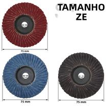 Discos de Lixa de 75mm (3 Peças) para Mini Esmerilhadeira - Metal e Madeira Discos de Lixa de 75mm (3 Peças) para Mini Esmerilhadeira - Metal e Madeira