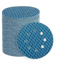 Discos De Lixa Em Forma De Diamante De 5 Polegadas Com 8 Furos, Pacote Com 10, Granulometria 40-320