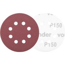 Discos De Lixa Vonder 125 Mm G 150 Para Lixamento De Madeira 8 Furos Sistema Fixa Fácil Discos De Lixa Vonder 125 Mm G 150 Para Lixamento De Madeira 8 Furos Sistema Fixa Fácil