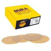 Discos de lixar Dura-Gold 6" 400 Grit Hook & Loop, pacote com 50
