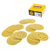 Discos de lixar Dura-Gold Premium, 8 furos, sem poeira, gancho e laço Discos de lixar Dura-Gold Premium, 8 furos, sem poeira, gancho e laço
