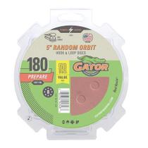 Discos de lixar Gator 5 Random Orbit Hook & Loop 180 Grit, pacote com 50 unidades Discos de lixar Gator 5 Random Orbit Hook & Loop 180 Grit, pacote com 50 unidades