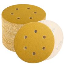 Discos de lixar Keeimp de 6 polegadas 100 Grit Hook and Loop, pacote com 100