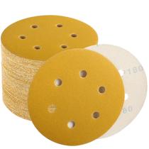 Discos de lixar Keeimp de 6 polegadas Hook and Loop 180 Grit, pacote com 100