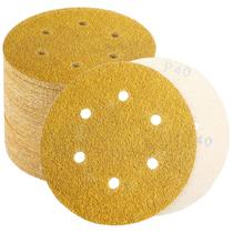 Discos de lixar Keeimp de 6 polegadas Hook and Loop 40 Grit, pacote com 100