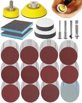 Discos de lixar Pomsare 250 unidades de 5 cm com gancho e laço 80-3000 Grit Discos de lixar Pomsare 250 unidades de 5 cm com gancho e laço 80-3000 Grit