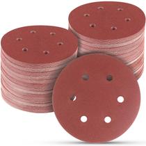 Discos de lixar POTUINOM 320 Grit 150 mm 100 unidades para lixadeira de 6 polegadas Discos de lixar POTUINOM 320 Grit 150 mm 100 unidades para lixadeira de 6 polegadas