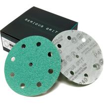 Discos de lixar Serious Grit 40 Grit, 5 polegadas e 9 furos, pacote com 25