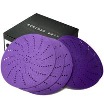 Discos de lixar Serious Grit, cerâmica de 6 polegadas, vários orifícios, pacote com 50 Discos de lixar Serious Grit, cerâmica de 6 polegadas, vários orifícios, pacote com 50