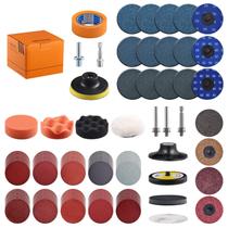 Discos de lixar Tshya 133 Pack 75 mm para moedor de polimento Discos de lixar Tshya 133 Pack 75 mm para moedor de polimento