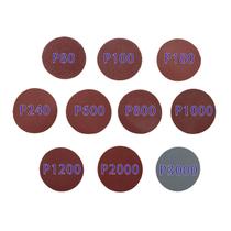 Discos de lixar WCIC de óxido de alumínio Hook & Loop de 3 polegadas, pacote com 100 Discos de lixar WCIC de óxido de alumínio Hook & Loop de 3 polegadas, pacote com 100